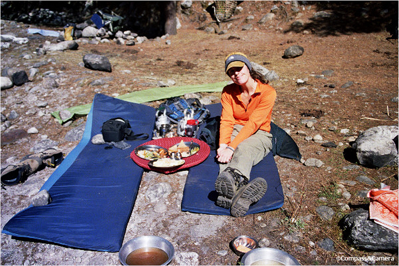 Lunch before the hike to Namche Bazaar