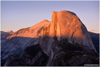 Half Dome and Cloud's Rest at Sunset