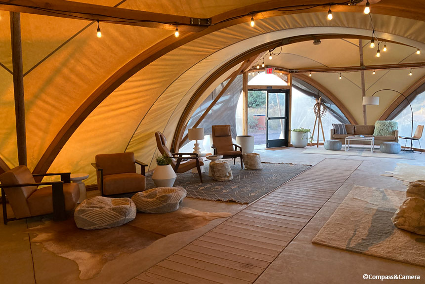 Lounge at Under Canvas