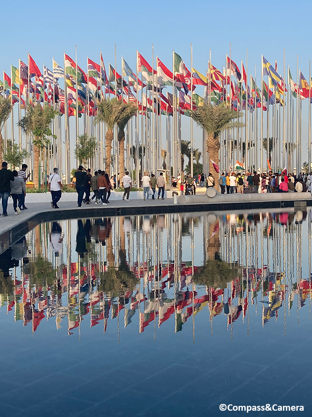Flags on the Corniche :: Doha, Qatar